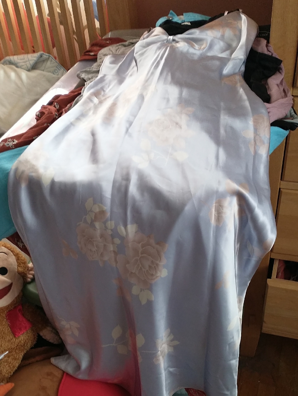 Floral Satin Dress